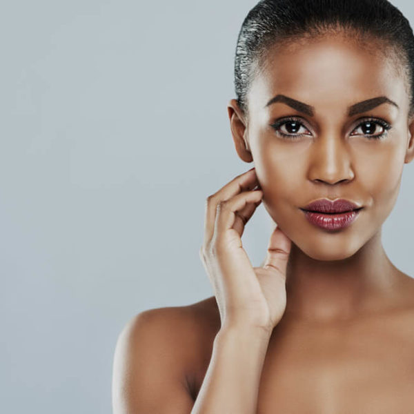 woman looking at camera