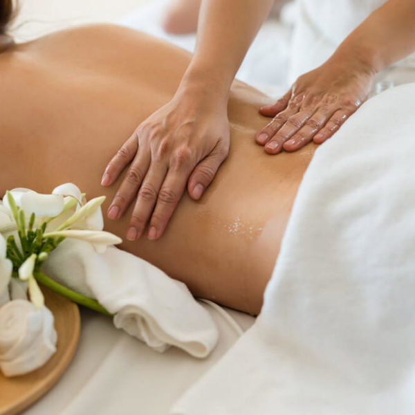 person getting a massage